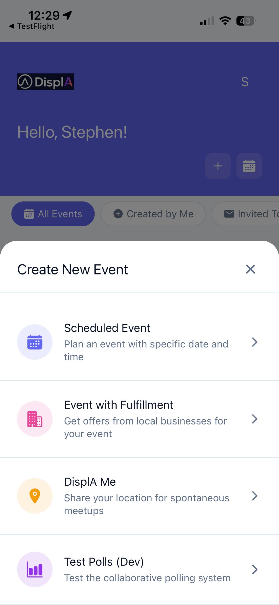 Event Options